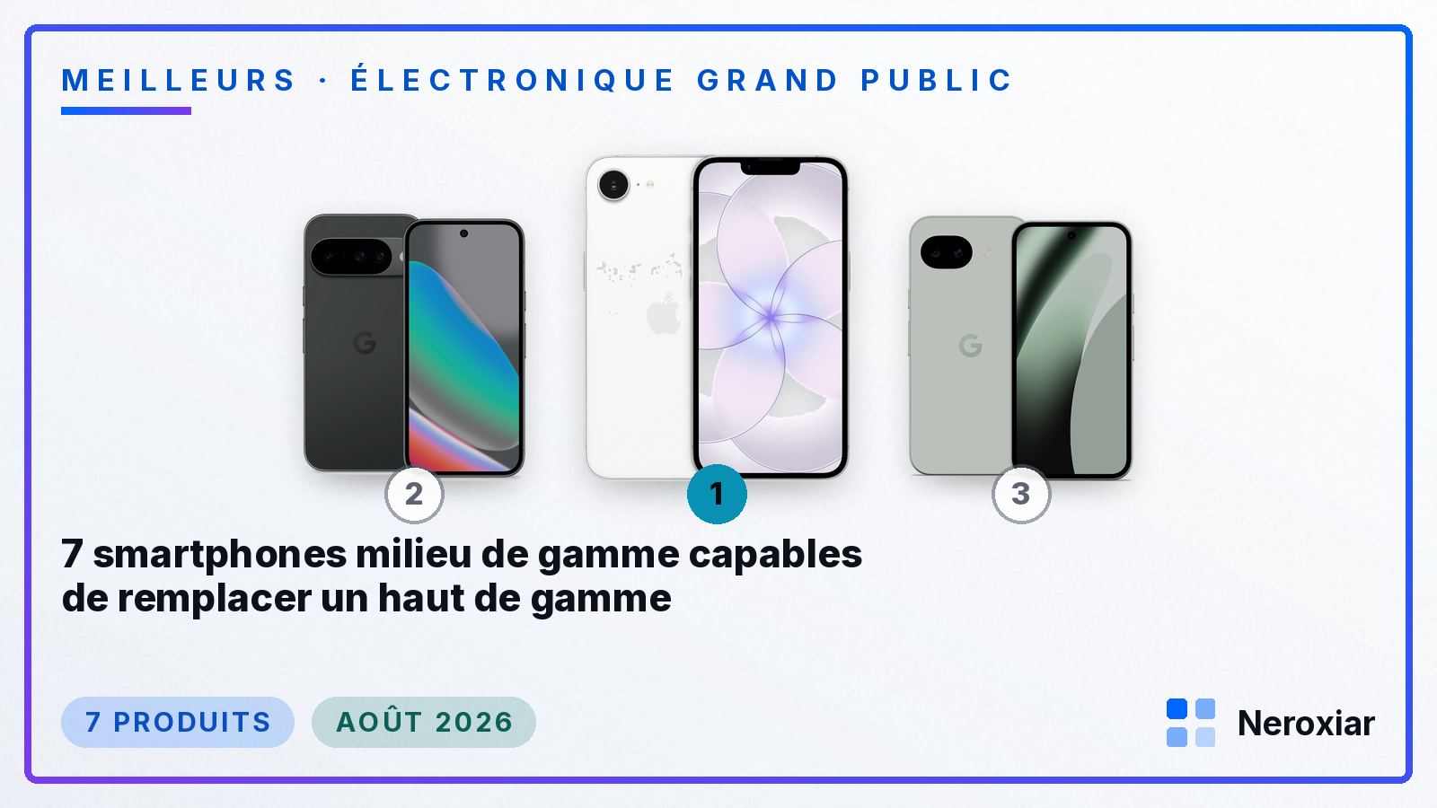7 smartphones milieu de gamme capables de remplacer un haut de gamme (Août 2026)