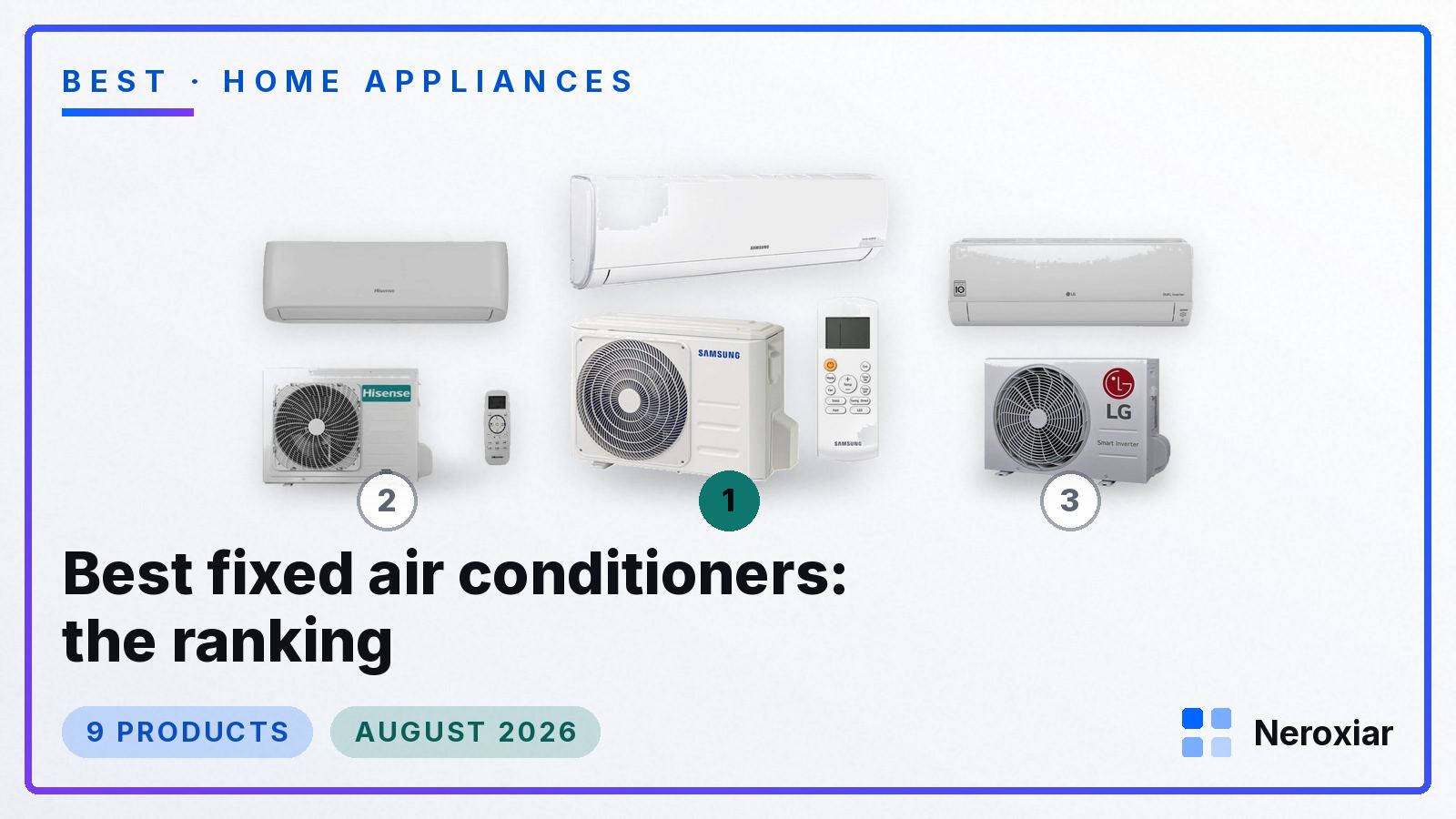 Best fixed air conditioners: the ranking (August 2026)