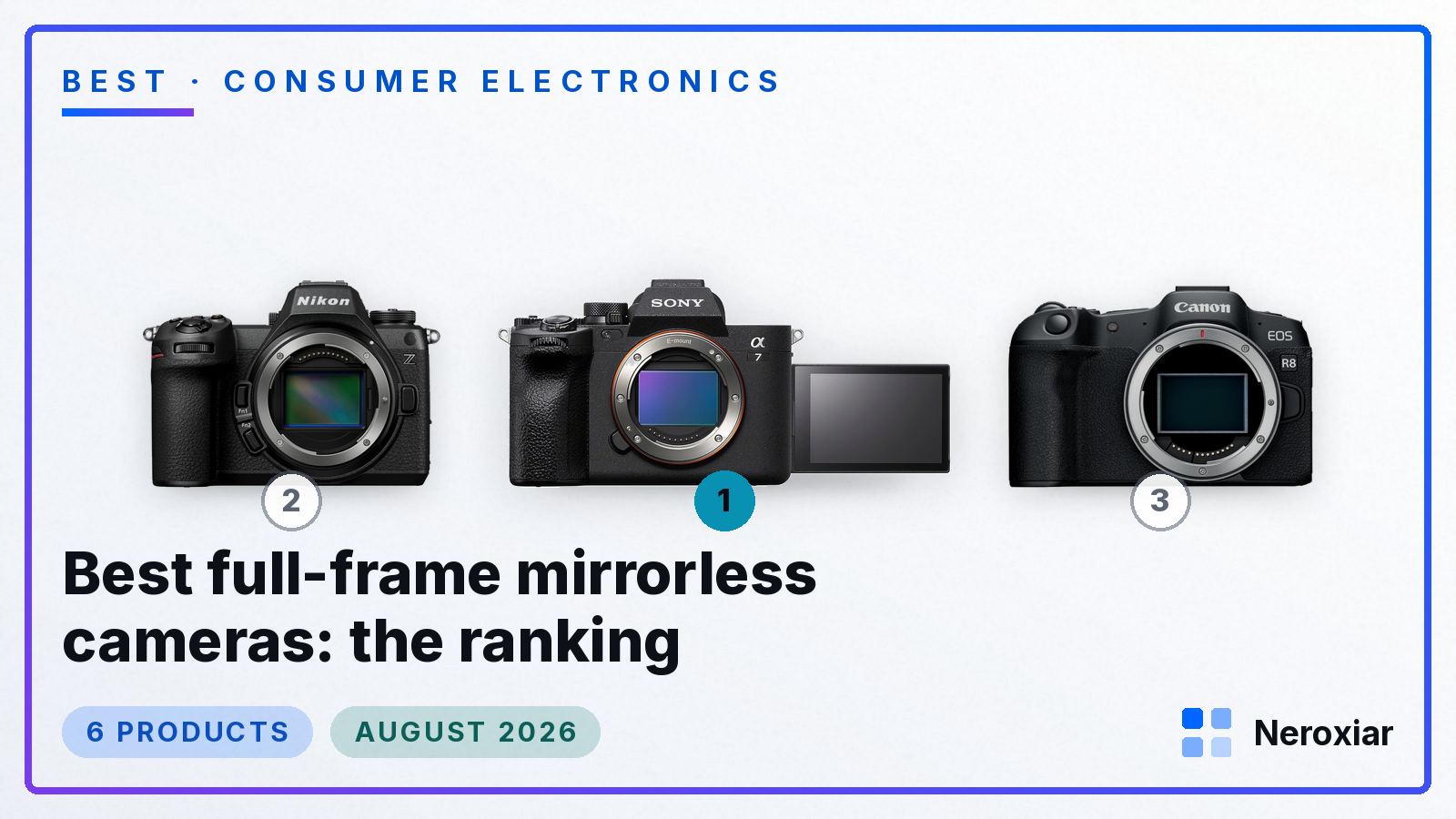 Best full-frame mirrorless cameras: the ranking (August 2026)