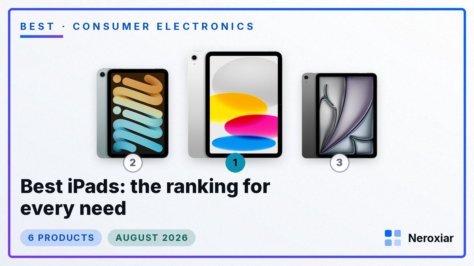 Best iPads: the ranking for every need (August 2026)
