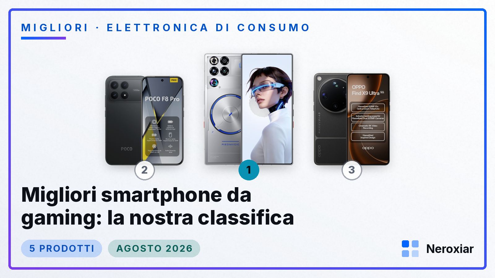 Migliori smartphone da gaming: la nostra classifica (Agosto 2026)