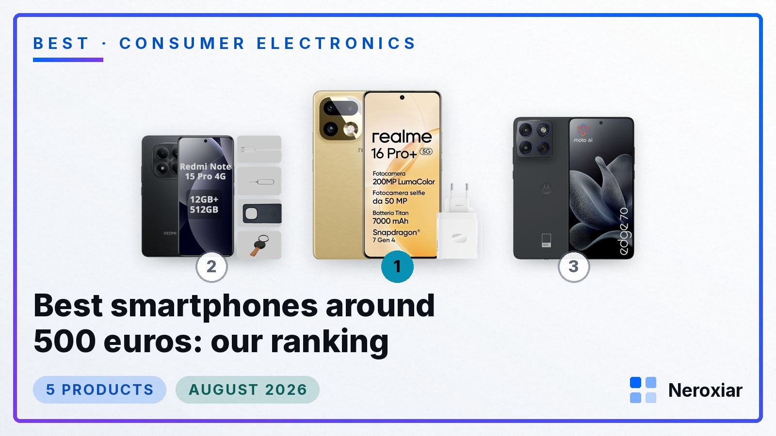 Best smartphones around 500 euros: our ranking (August 2026)