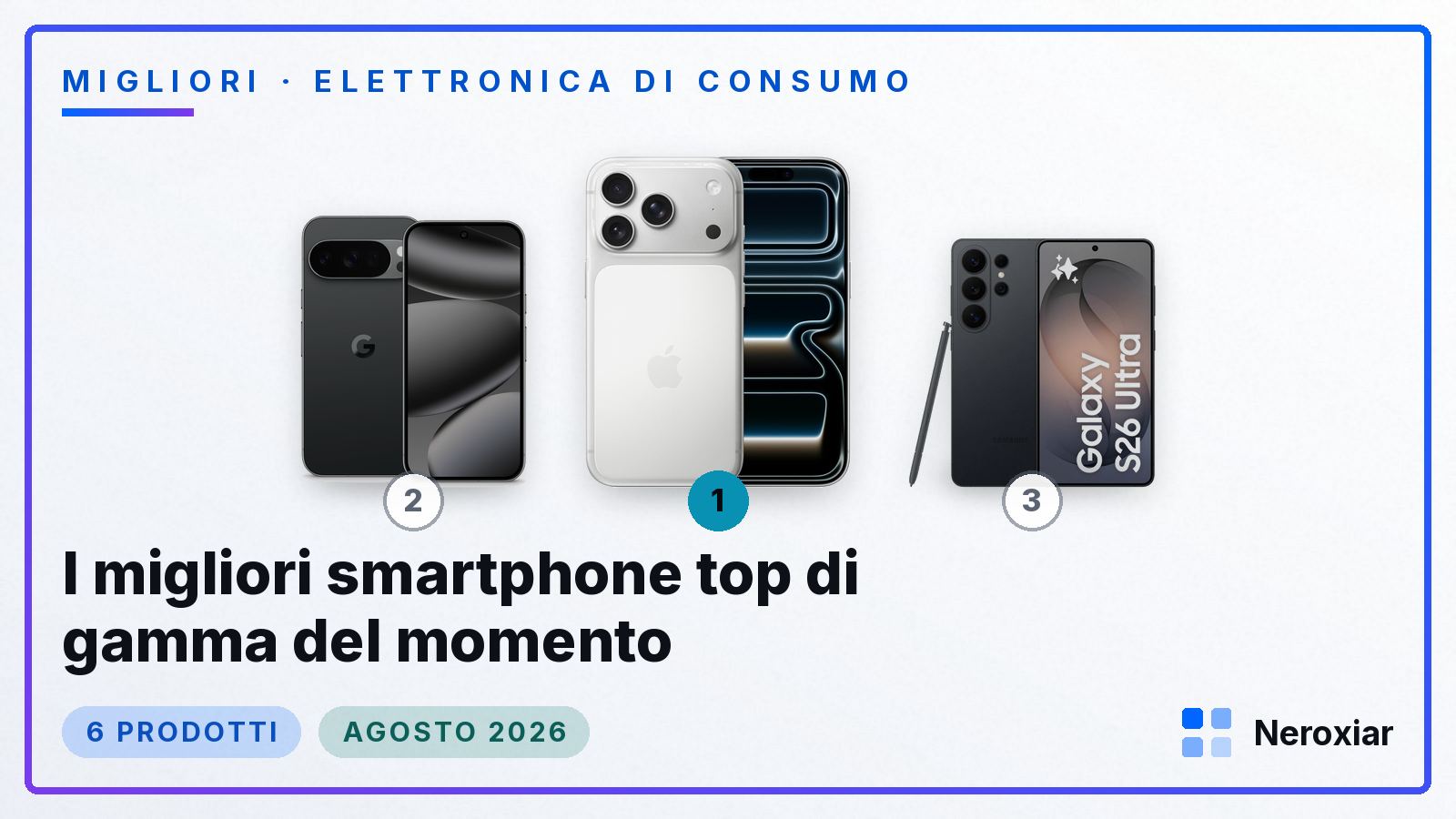 I migliori smartphone top di gamma del momento (Agosto 2026)