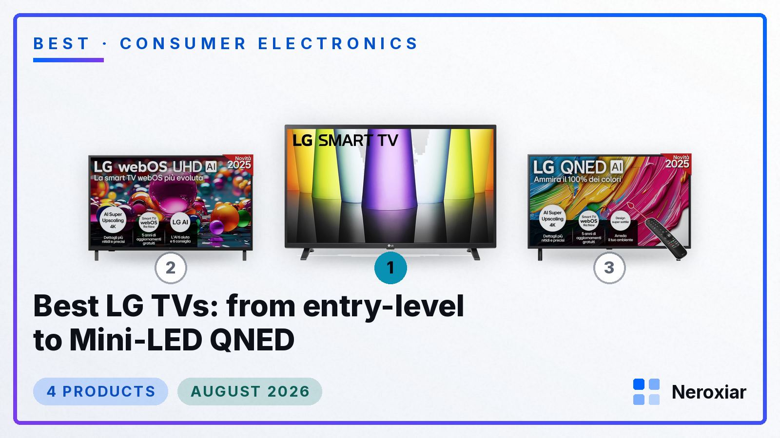 Best LG TVs: from entry-level to Mini-LED QNED (August 2026)