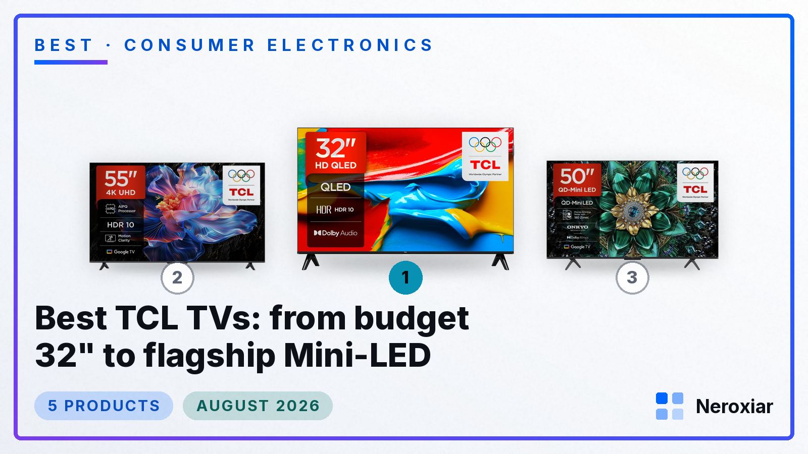 Best TCL TVs: from budget 32" to flagship Mini-LED (August 2026)