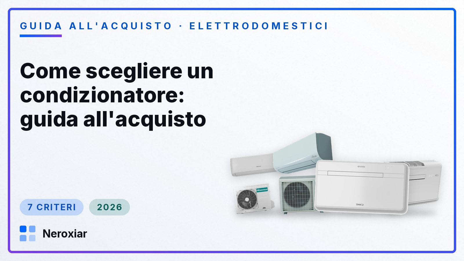 Come scegliere un condizionatore: guida all'acquisto (2026)