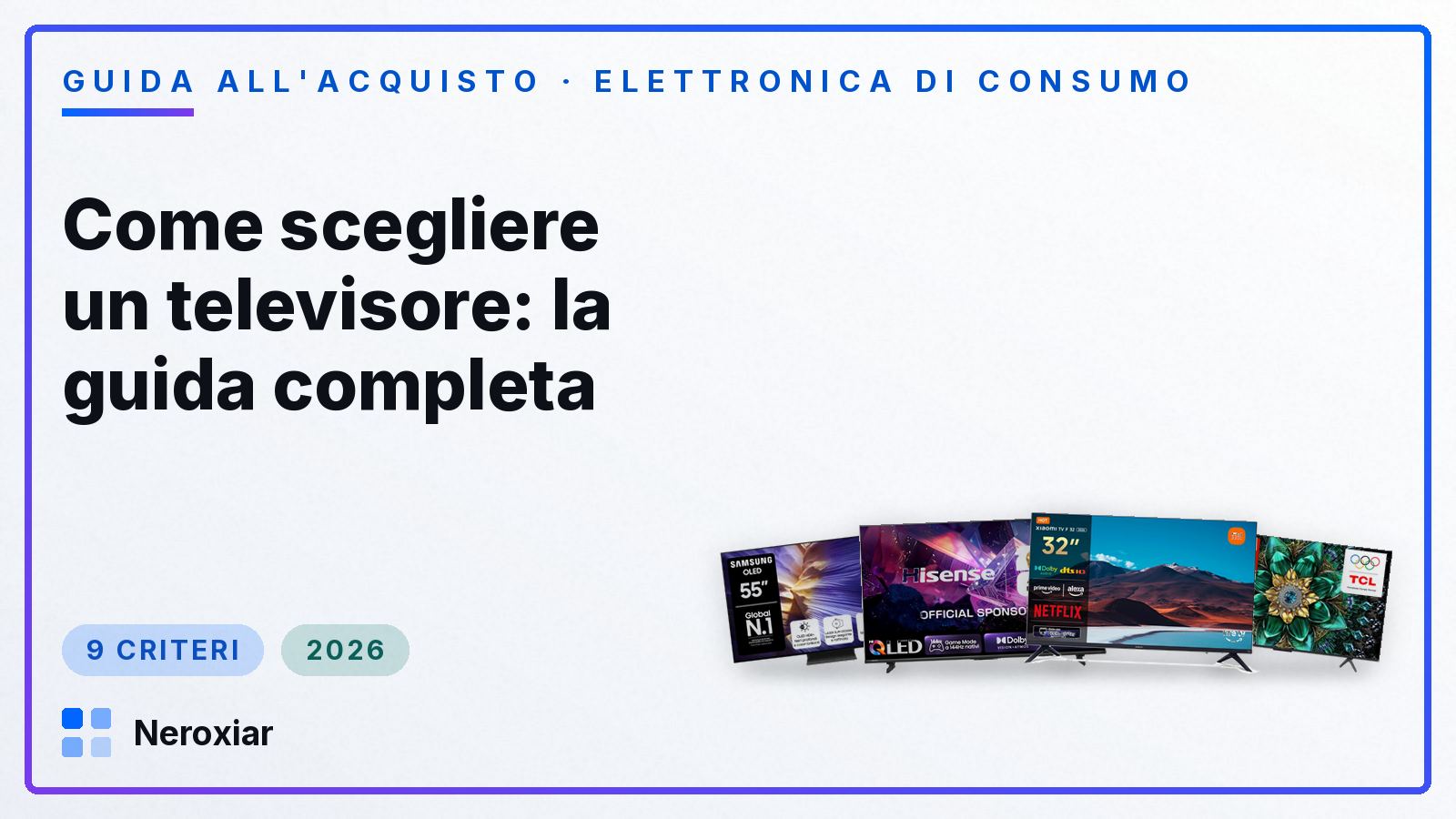 Come scegliere un televisore: la guida completa (2026)