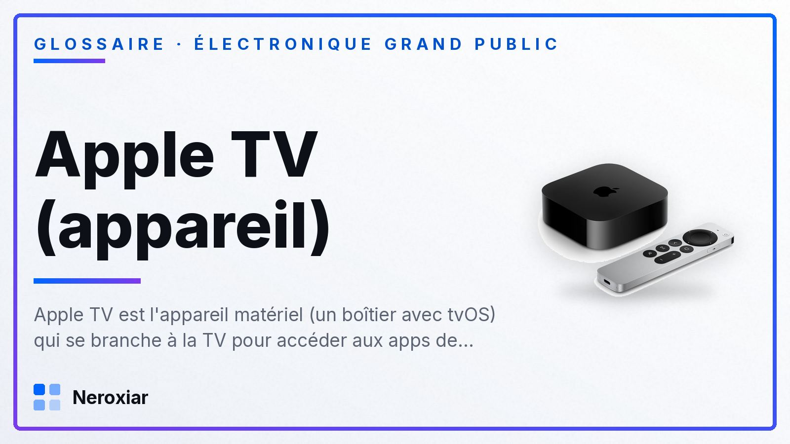 Apple TV : l'appareil et Apple TV+, le service (ce n'est pas la même chose)