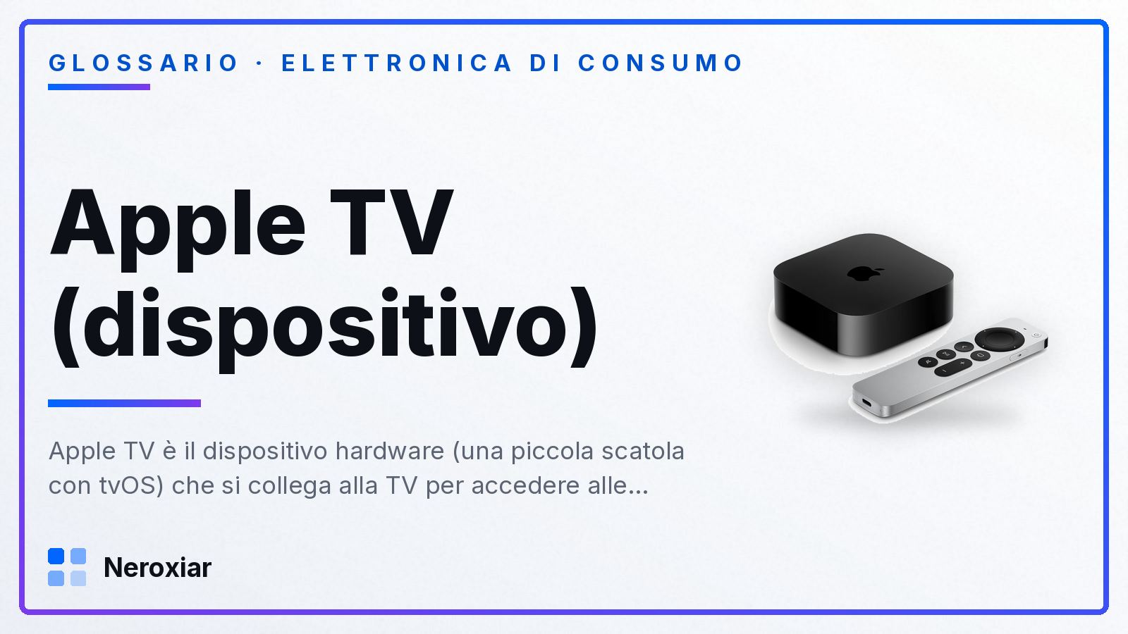 Apple TV: il dispositivo e Apple TV+, il servizio (non sono la stessa cosa)