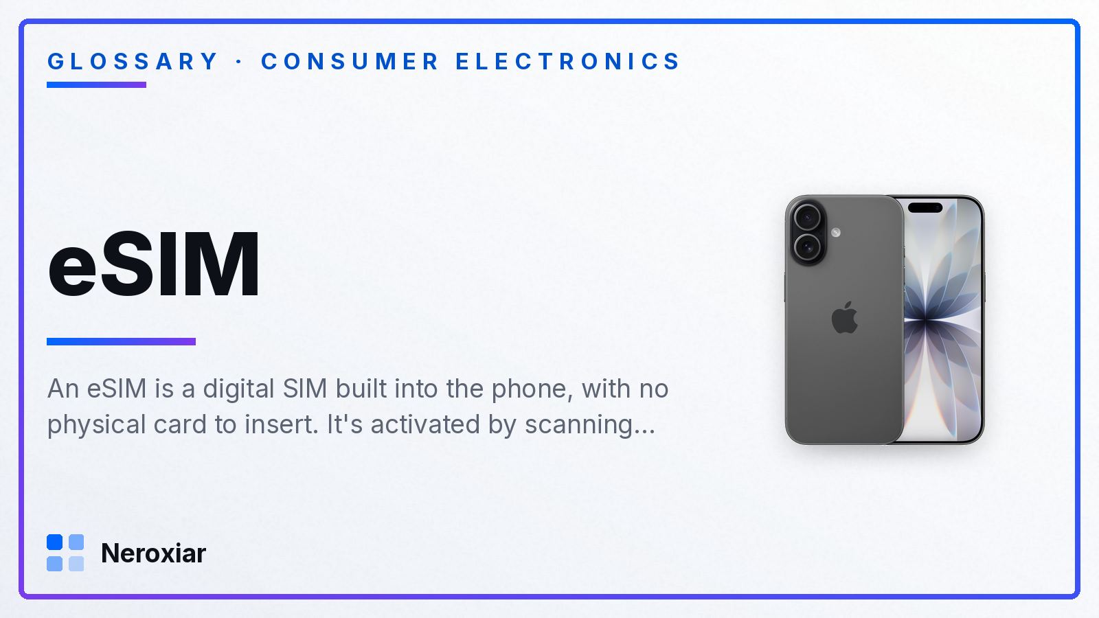 What is an eSIM and how to activate it