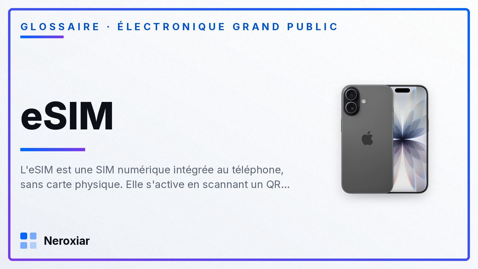 Qu'est-ce que l'eSIM et comment l'activer