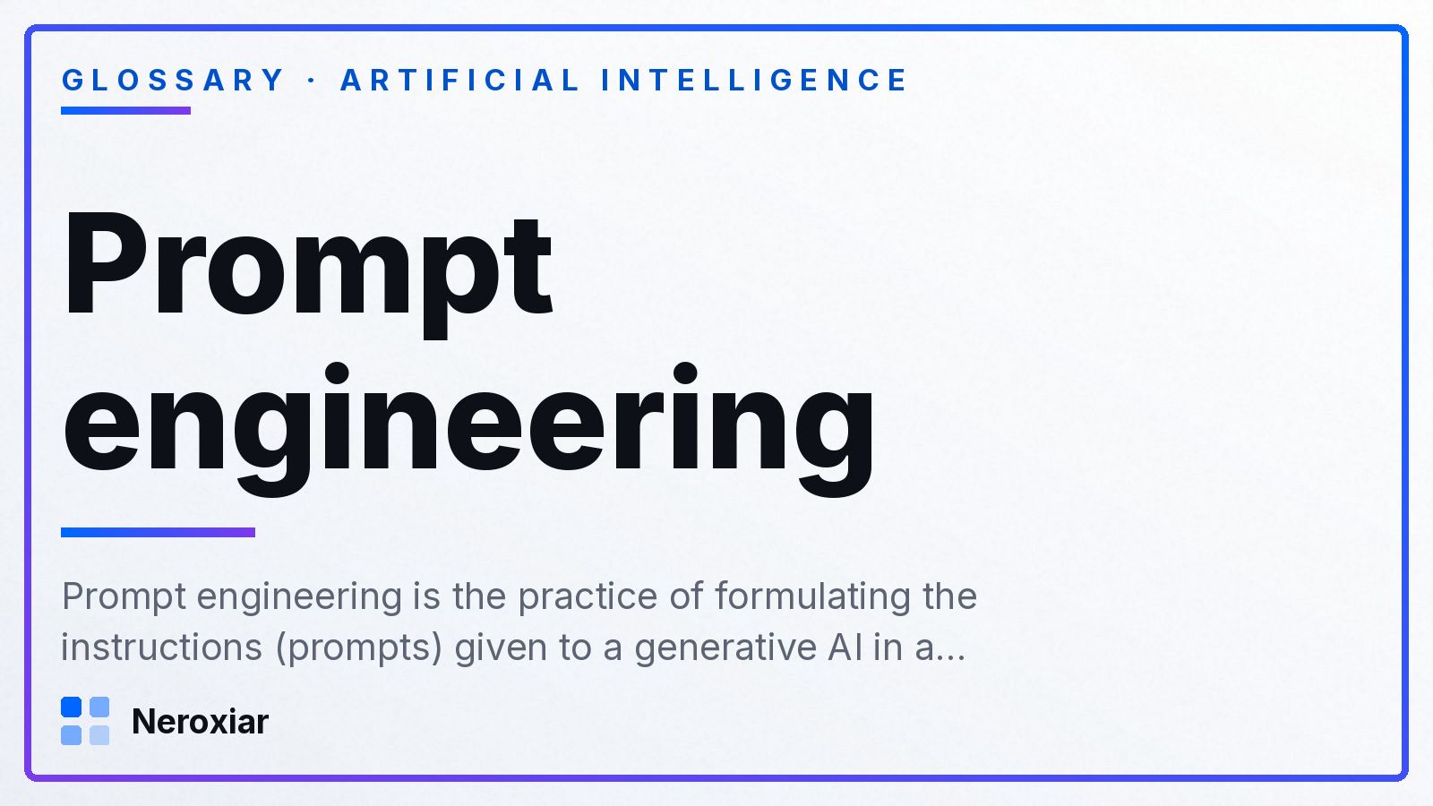 What is prompt engineering