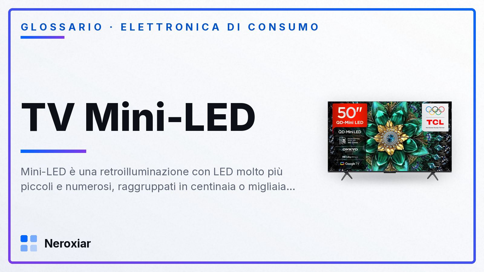 Cos'è un TV Mini-LED (e cos'è il QNED di LG)