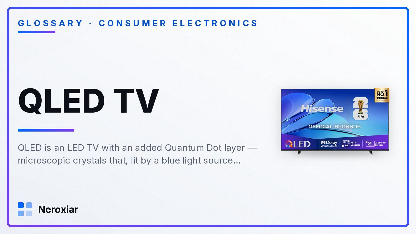 What is a QLED TV and how does it differ from OLED