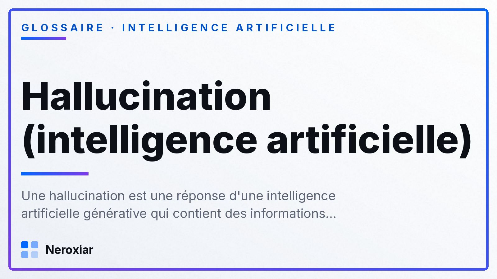 Que sont les hallucinations de l'intelligence artificielle