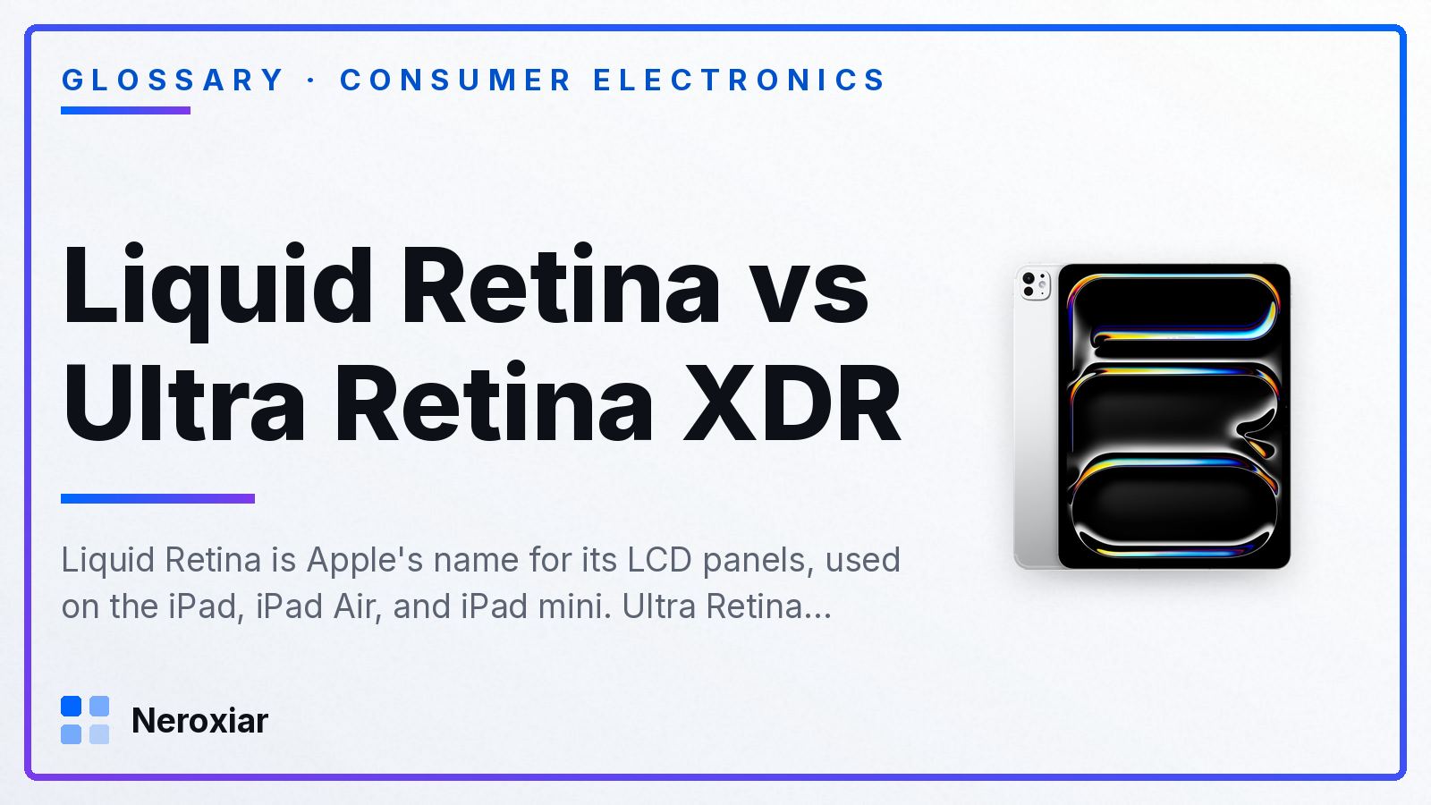 Liquid Retina vs Ultra Retina XDR: what's the difference